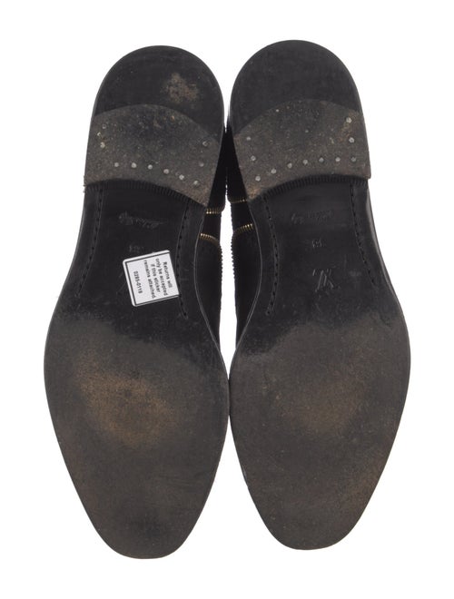 Louis Vuitton Suede Lasercut Accents Chelsea Boots