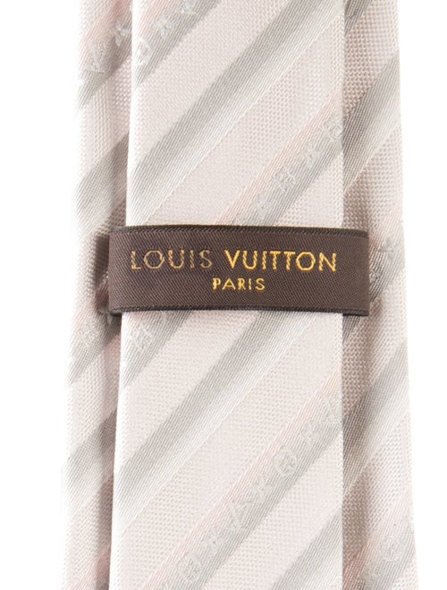 Louis Vuitton Pattern Print Silk Tie