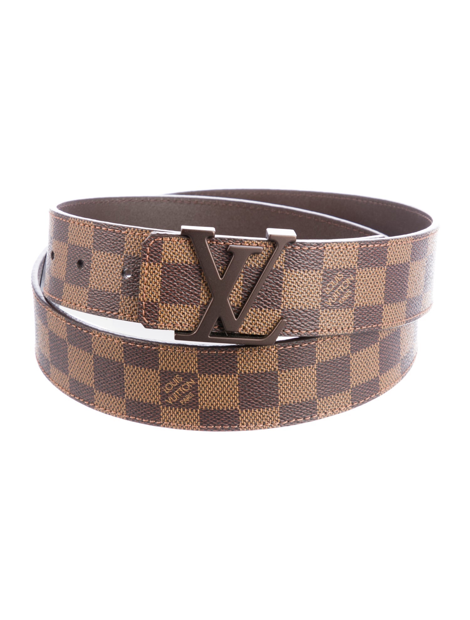 Louis Vuitton 2016 LV Initiales Damier Ebene Waist Belt