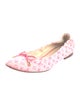 Louis Vuitton Monogram Pattern Bow Accents Ballet Flats
