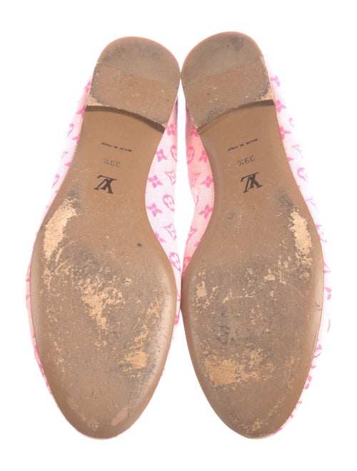 Louis Vuitton Monogram Pattern Bow Accents Ballet Flats