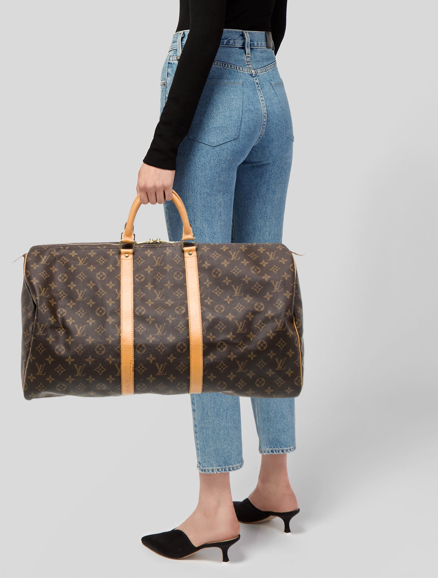 Louis Vuitton LV Monogram Keepall 55 Vintage