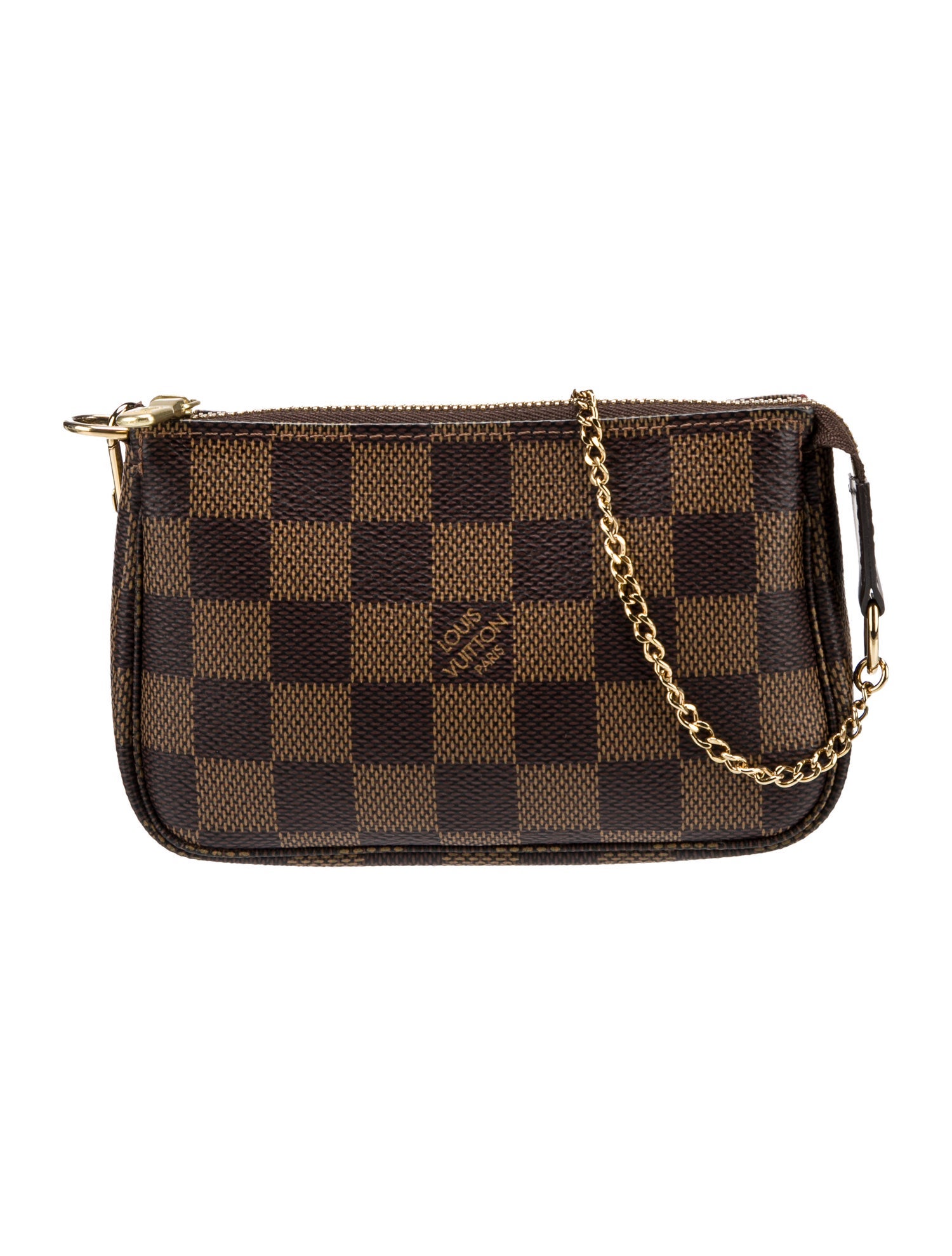 Louis Vuitton Damier Ebene Pochette Mini w/ Tags