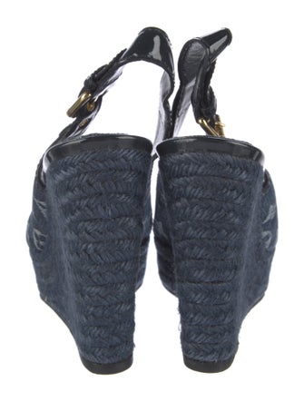 Louis Vuitton LV Monogram Denim Slingback Sandals