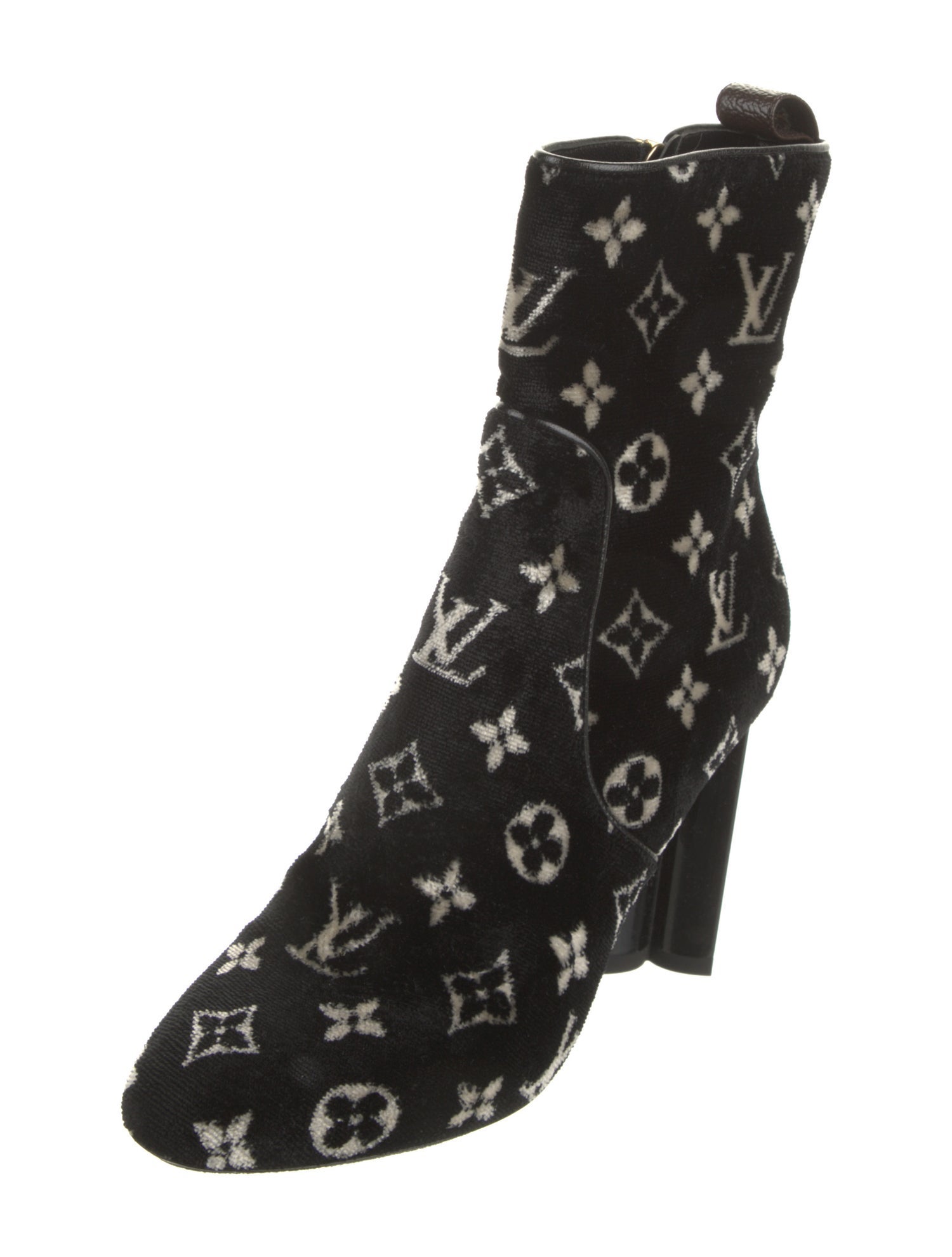 Louis Vuitton LV Monogram Velvet Boots