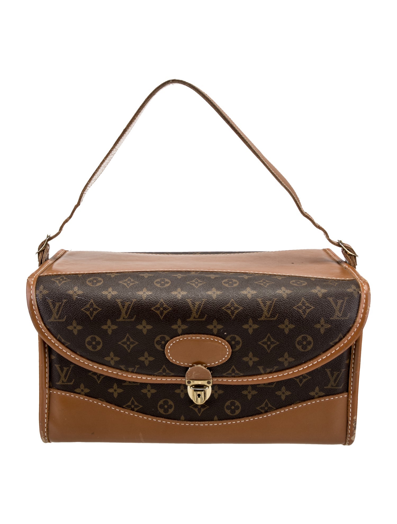 Louis Vuitton LV Monogram French Company Train Case Vintage