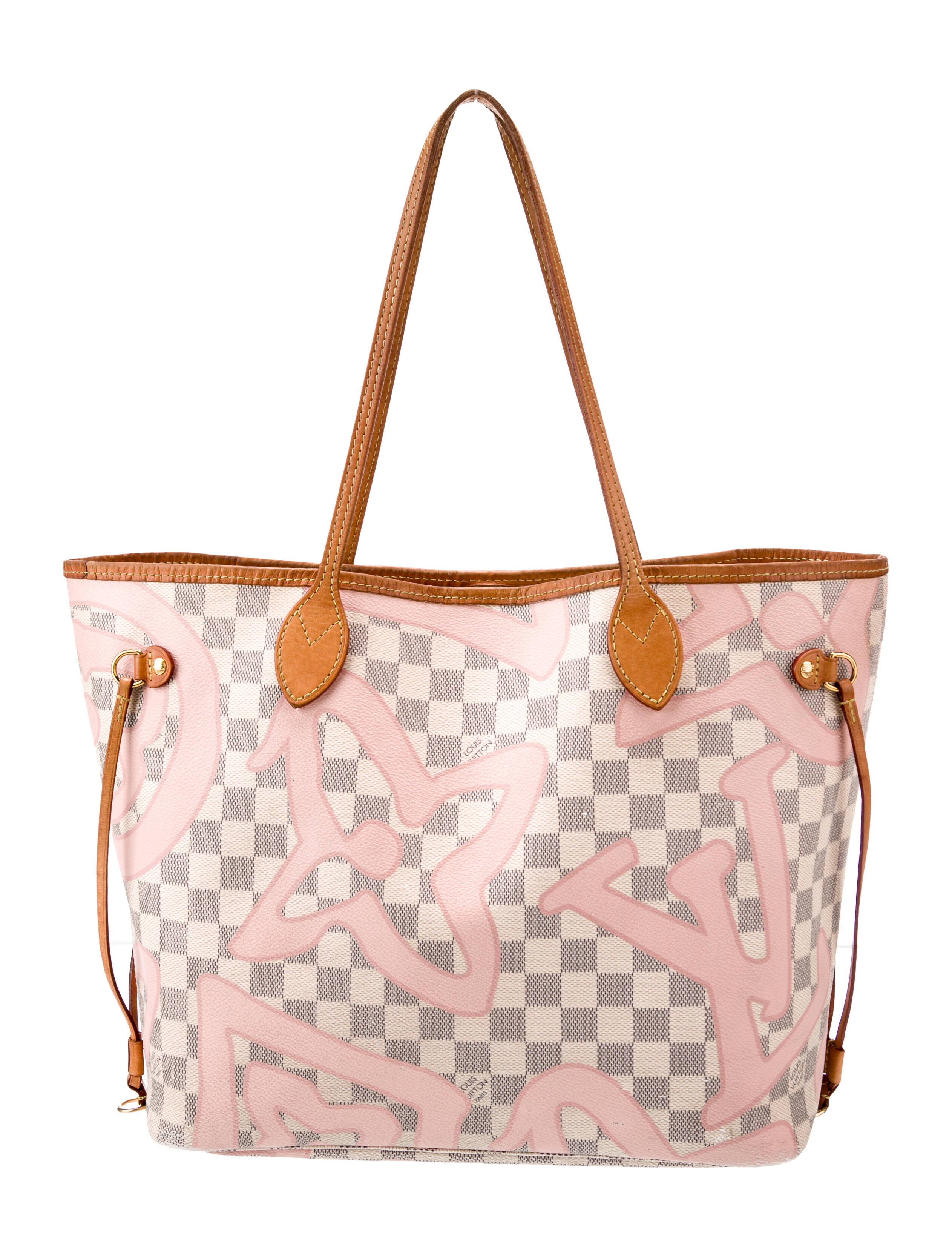 Louis Vuitton Damier Azur Tahitienne Neverfull w/Pouch MM