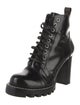 Louis Vuitton LV Monogram Patent Leather Lace-Up Boots