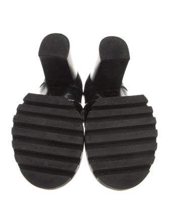 Louis Vuitton LV Monogram Patent Leather Lace-Up Boots