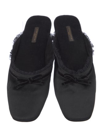 Louis Vuitton Satin Mesh Accents Slippers