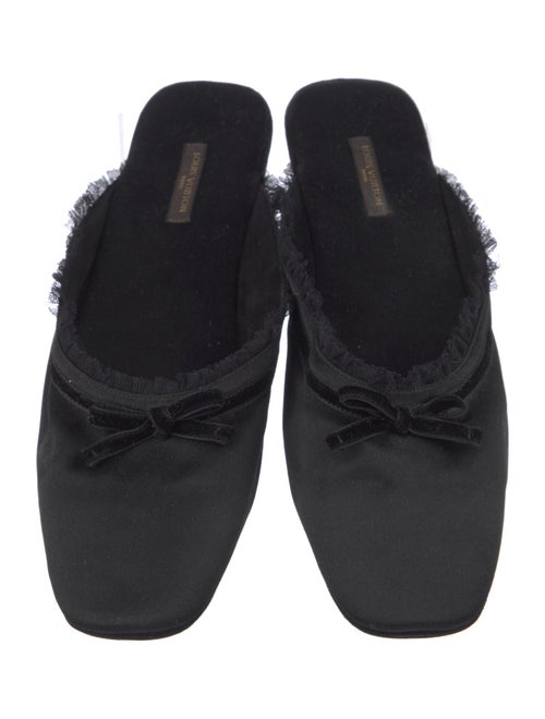 Louis Vuitton Satin Mesh Accents Slippers