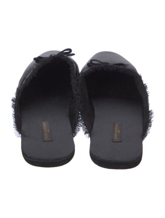 Louis Vuitton Satin Mesh Accents Slippers