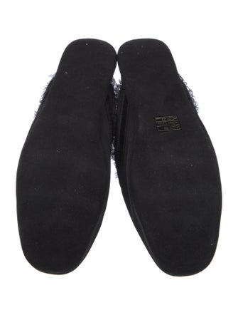 Louis Vuitton Satin Mesh Accents Slippers