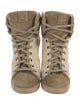 Louis Vuitton LV Monogram Canvas Lace-Up Boots