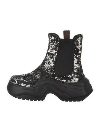 Louis Vuitton Sequins Chelsea Boots