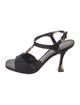 Louis Vuitton Satin T-Strap Sandals