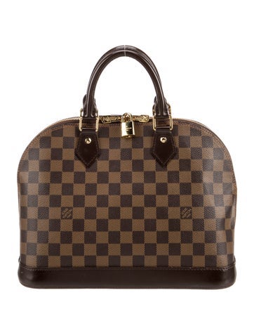 Louis Vuitton Handle Bags Damier Ebene Alma PM