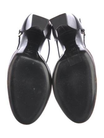 Louis Vuitton Leather Printed D'Orsay Pumps