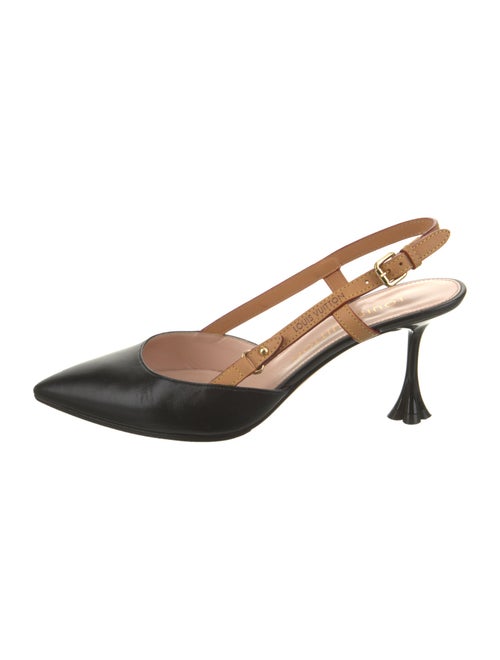 Louis Vuitton Leather Slingback Pumps