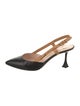 Louis Vuitton Leather Slingback Pumps
