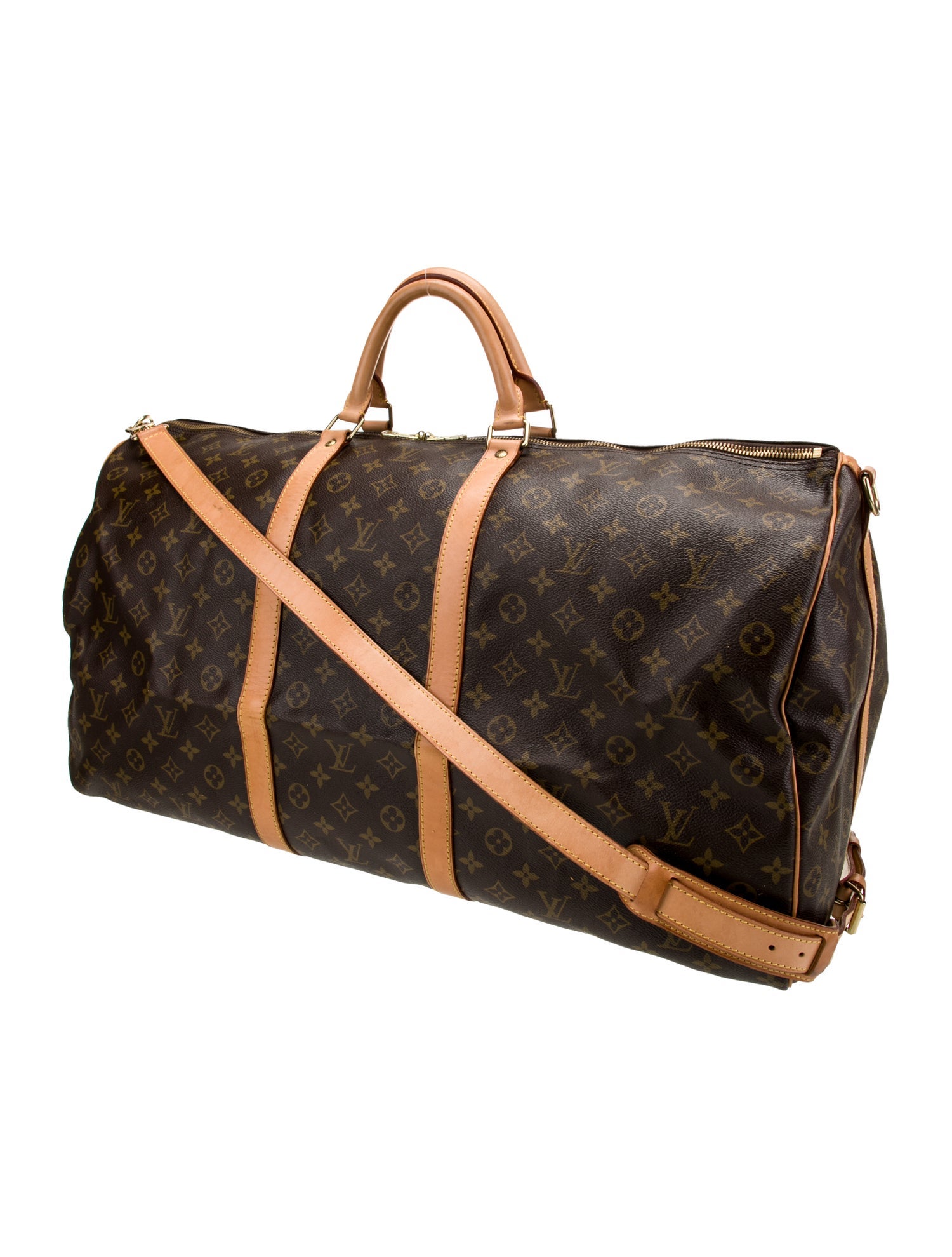 Louis Vuitton LV Monogram Keepall Bandouliere 60 Vintage
