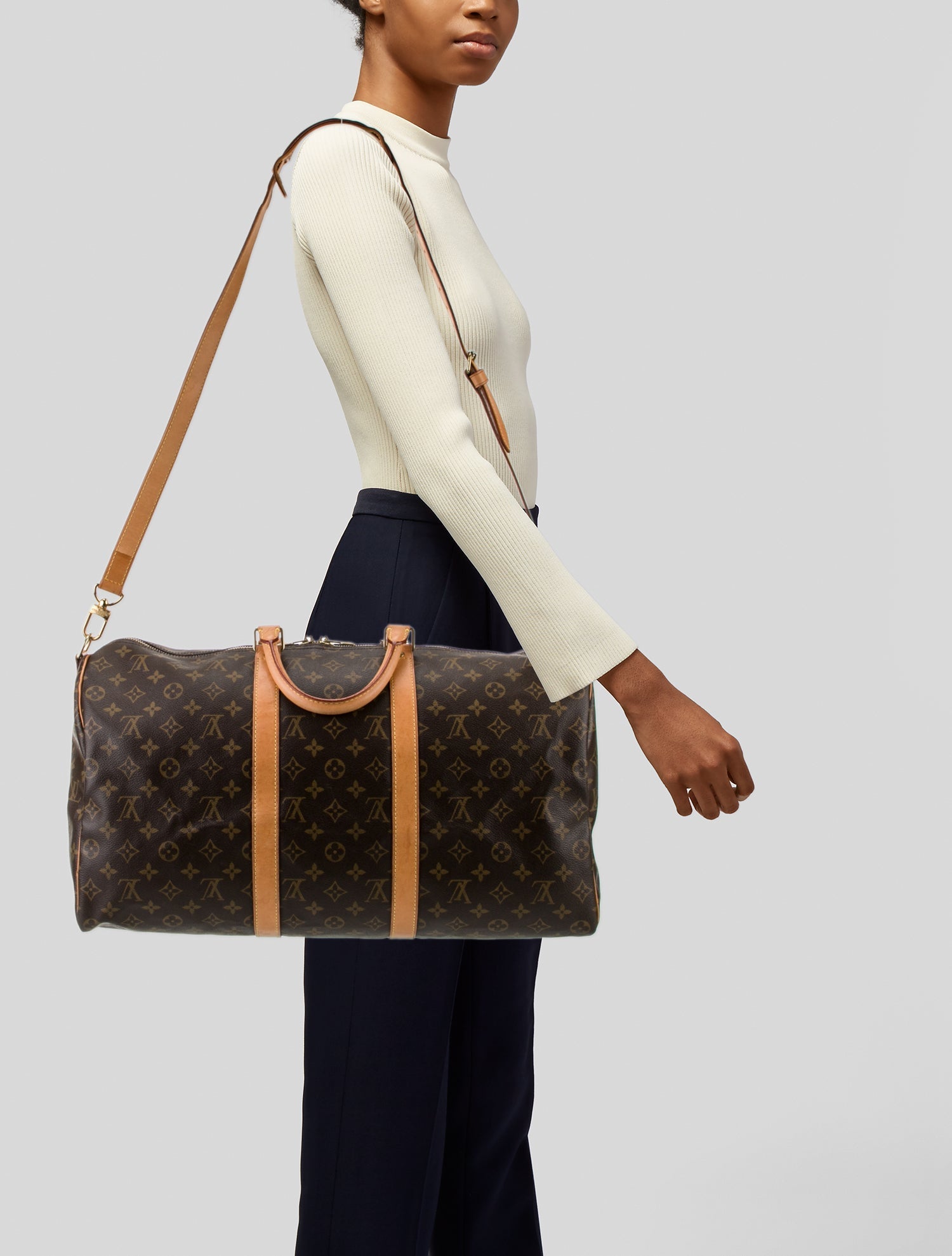 Louis Vuitton LV Monogram Keepall Bandouliere 50 Vintage