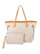 Louis Vuitton Damier Azur Neverfull w/Pouch MM