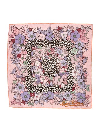 Louis Vuitton Silk Floral Print Scarf