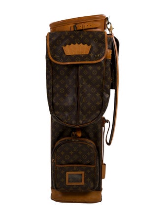 Louis Vuitton Vintage Monogram Golf Bag w/ Club Head Covers
