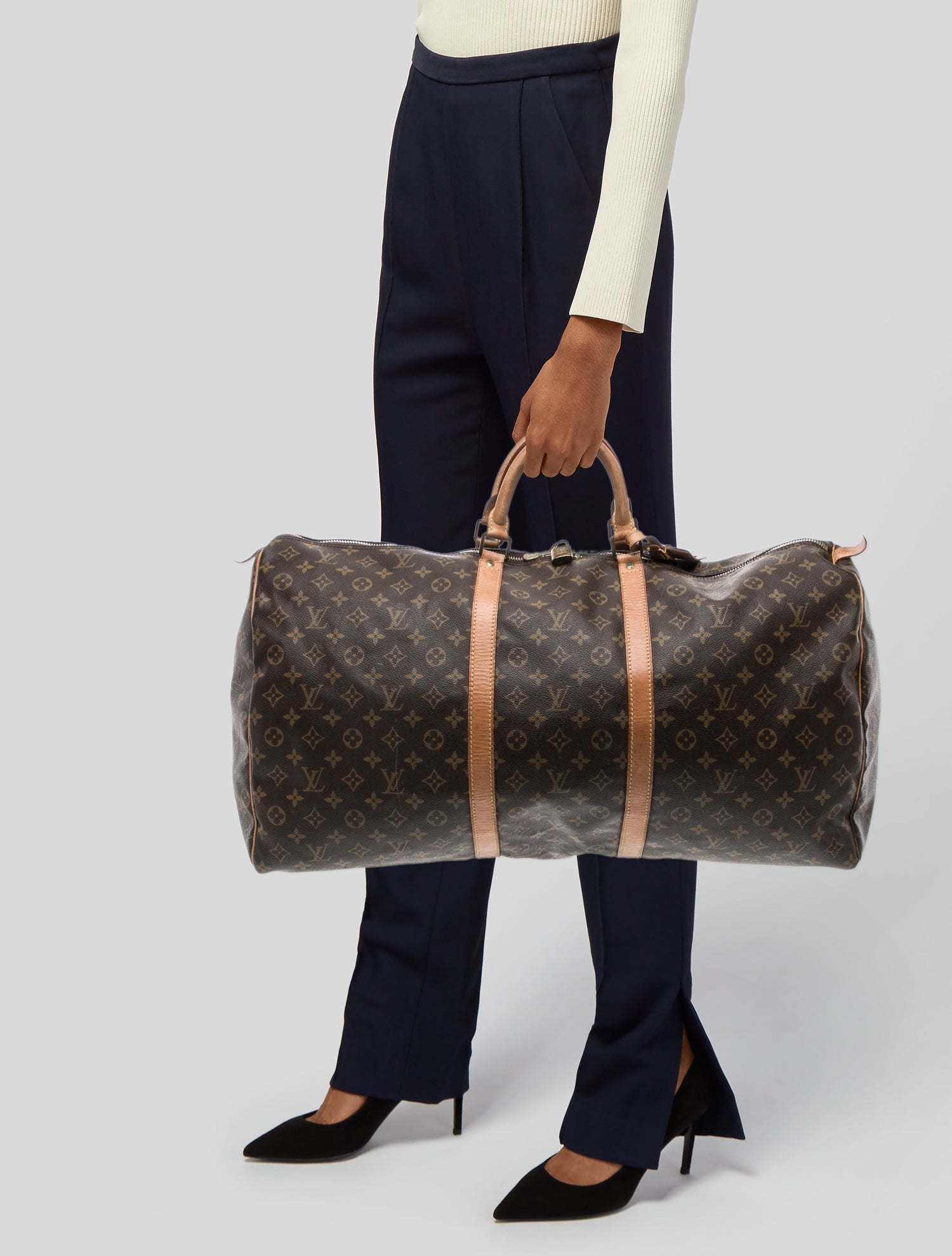 Louis Vuitton LV Monogram Keepall 55 Vintage