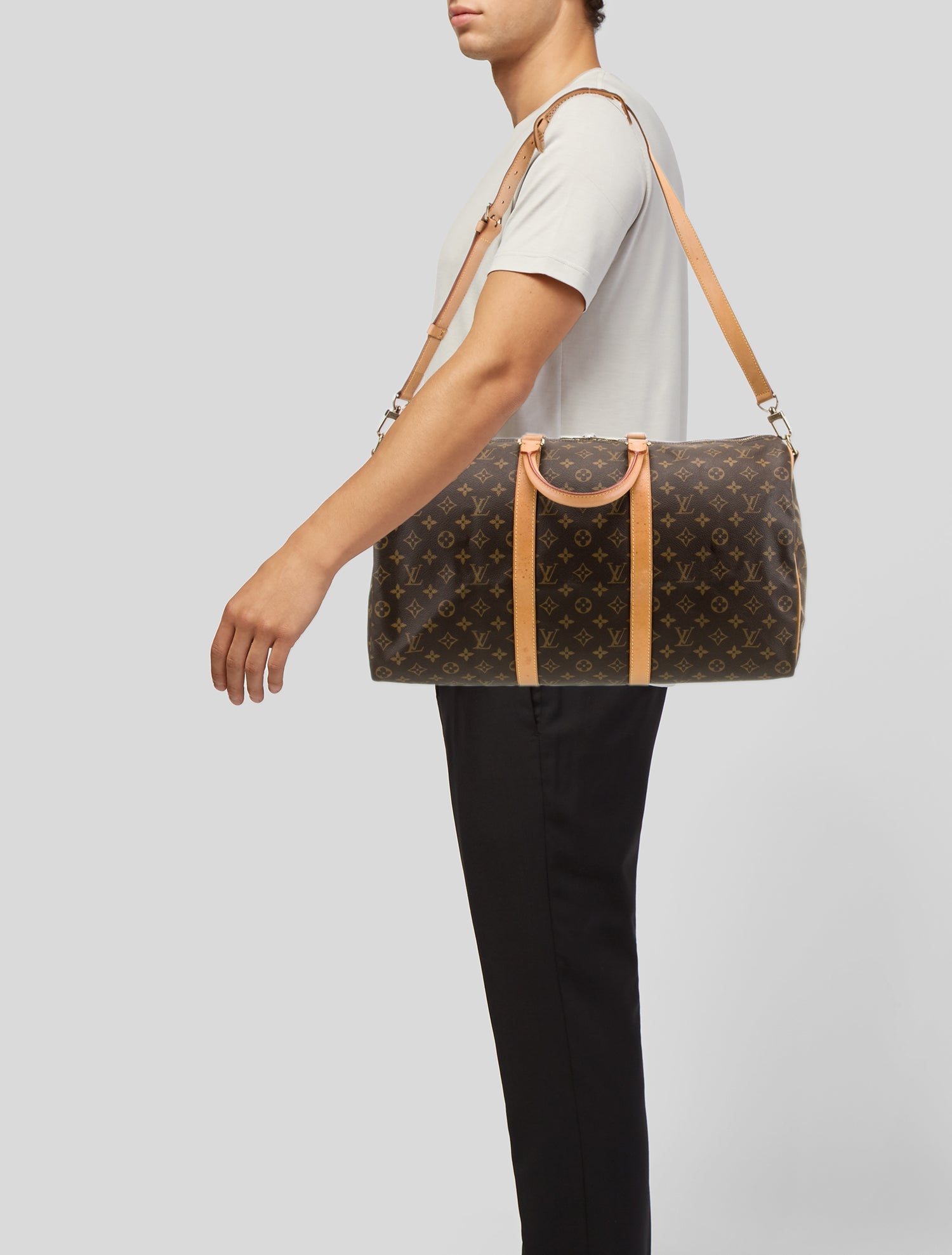 Louis Vuitton LV Monogram Keepall Bandouliere 50 Vintage