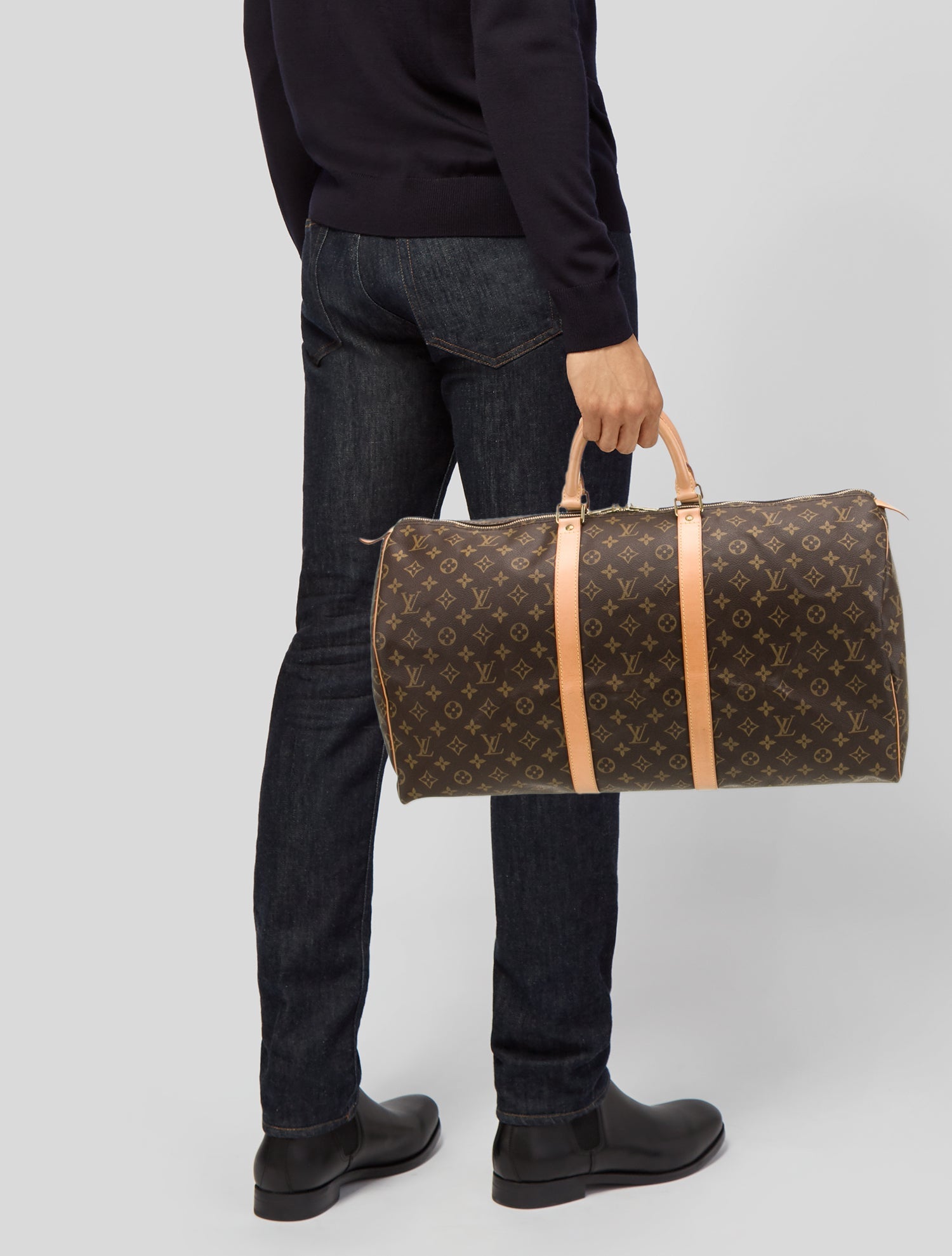 Louis Vuitton LV Monogram Keepall 55 Vintage