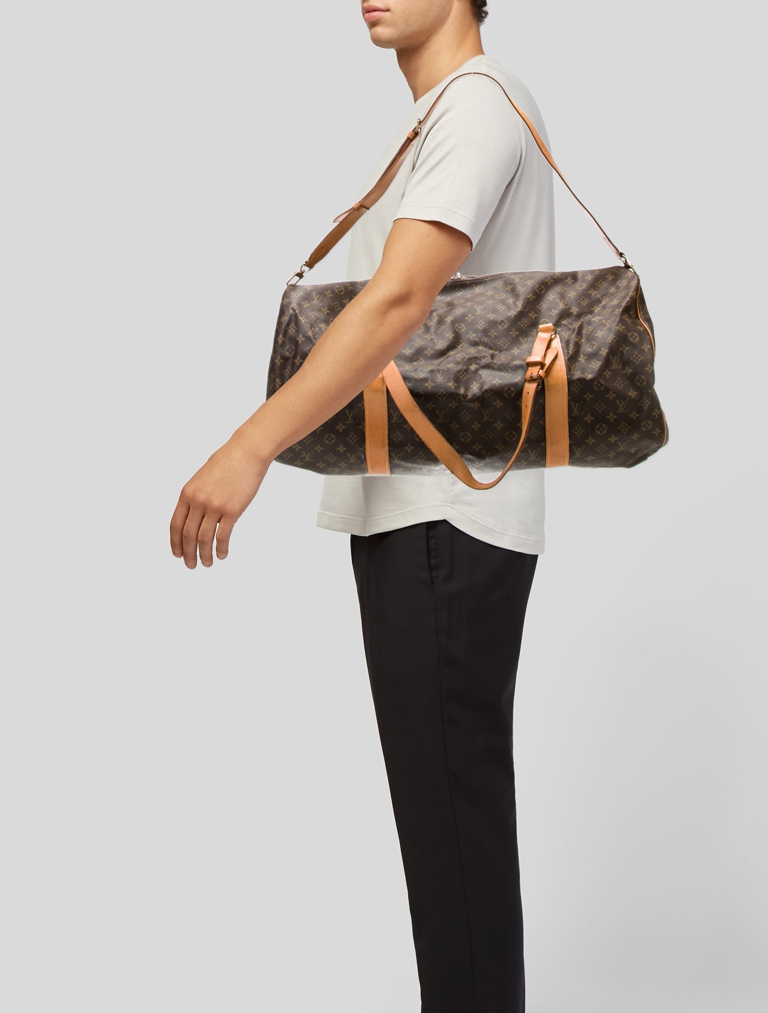 Louis Vuitton LV Monogram Keepall Bandouliere 70 Vintage