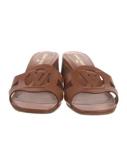 Louis Vuitton LV Monogram Leather Slides