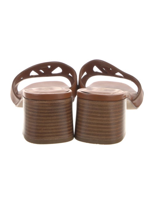 Louis Vuitton LV Monogram Leather Slides