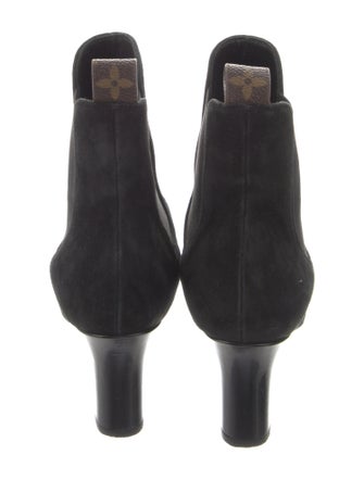 Louis Vuitton LV Monogram Suede Chelsea Boots