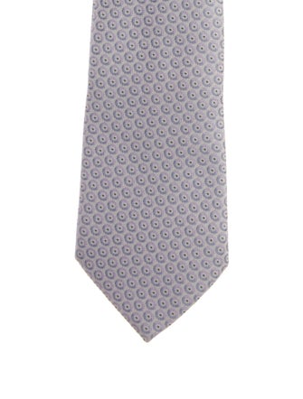 Louis Vuitton Pattern Print Silk Tie