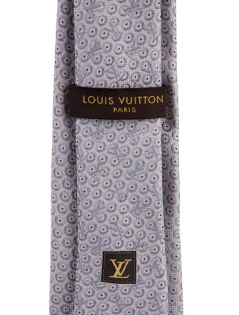 Louis Vuitton Pattern Print Silk Tie