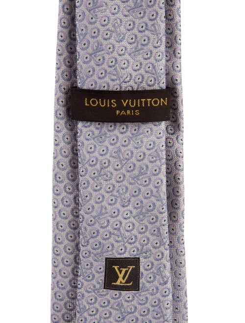 Louis Vuitton Pattern Print Silk Tie