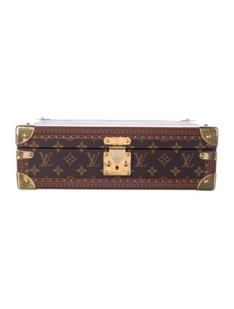 Louis Vuitton Monogram Coffret 8 Montre Watch Case Trunk