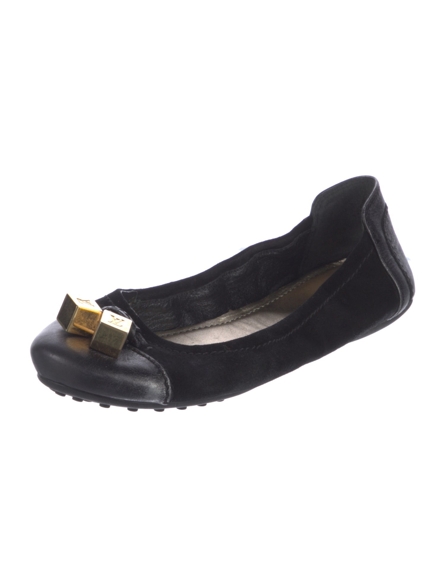 Louis Vuitton LV Monogram Suede Ballet Flats