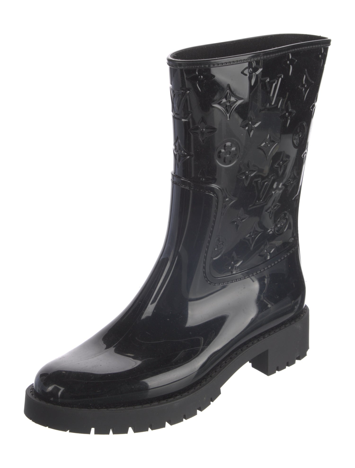 Louis Vuitton LV Monogram Rubber Rain Boots