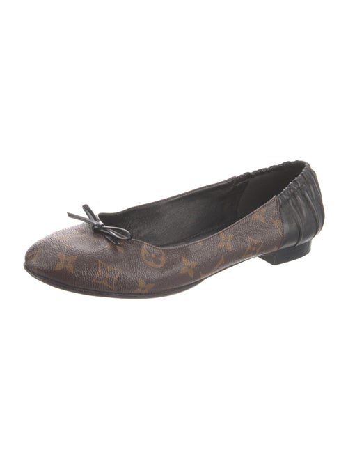 Louis Vuitton LV Monogram Bow Accents Ballet Flats