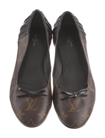 Louis Vuitton LV Monogram Bow Accents Ballet Flats