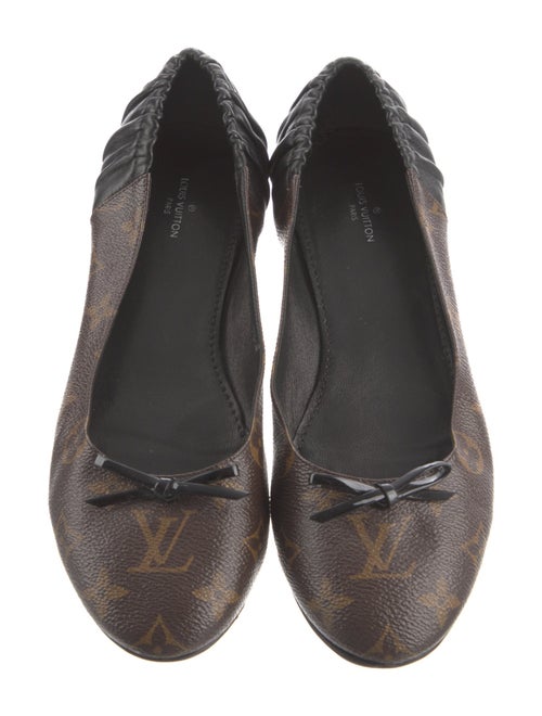 Louis Vuitton LV Monogram Bow Accents Ballet Flats