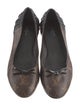 Louis Vuitton LV Monogram Bow Accents Ballet Flats