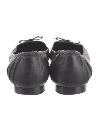 Louis Vuitton LV Monogram Bow Accents Ballet Flats