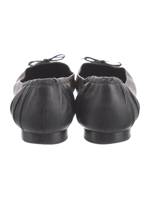 Louis Vuitton LV Monogram Bow Accents Ballet Flats