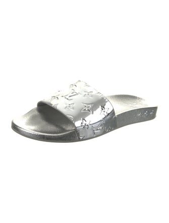 Louis Vuitton Patent Leather Patterned Slides