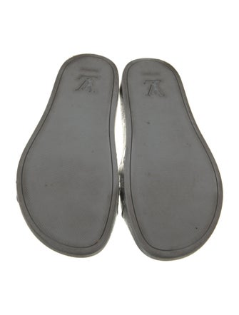 Louis Vuitton Patent Leather Patterned Slides